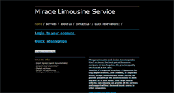 Desktop Screenshot of miragelimoservice.com